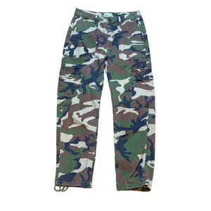 Urban Outfitters Womens Camouflage Cargo Pants Size 6/UK10 With Pockets & Adjust